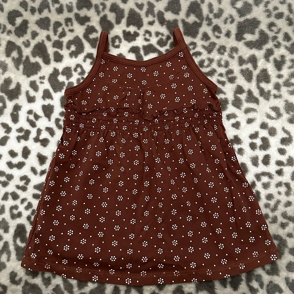 NWOT babyGap Babydoll Tank Top in Brown Size 18-24 Months Toddler Girls